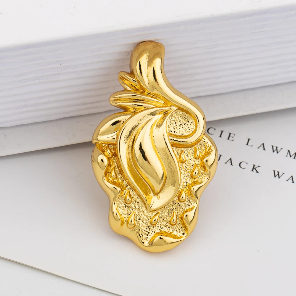 Gold Plated Bangle and Ring Set Fashion Romantic Rose Design Hollow Bracelet 18k Gold Color Jewelry Accessorie for Weddings