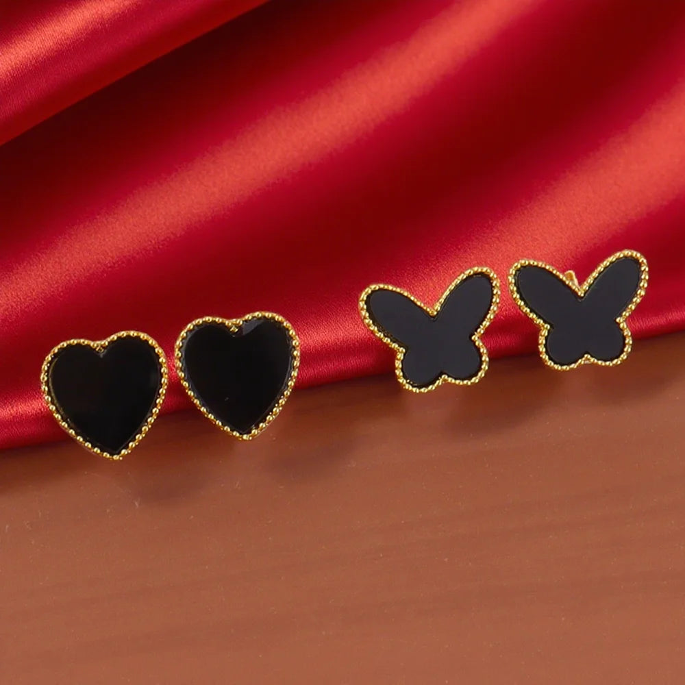 Heart Necklace Chain Jewellery Butterfly Necklace For Women New Girls Choker Clavicle Chain Trendy Charm Party Jewelry Gifts