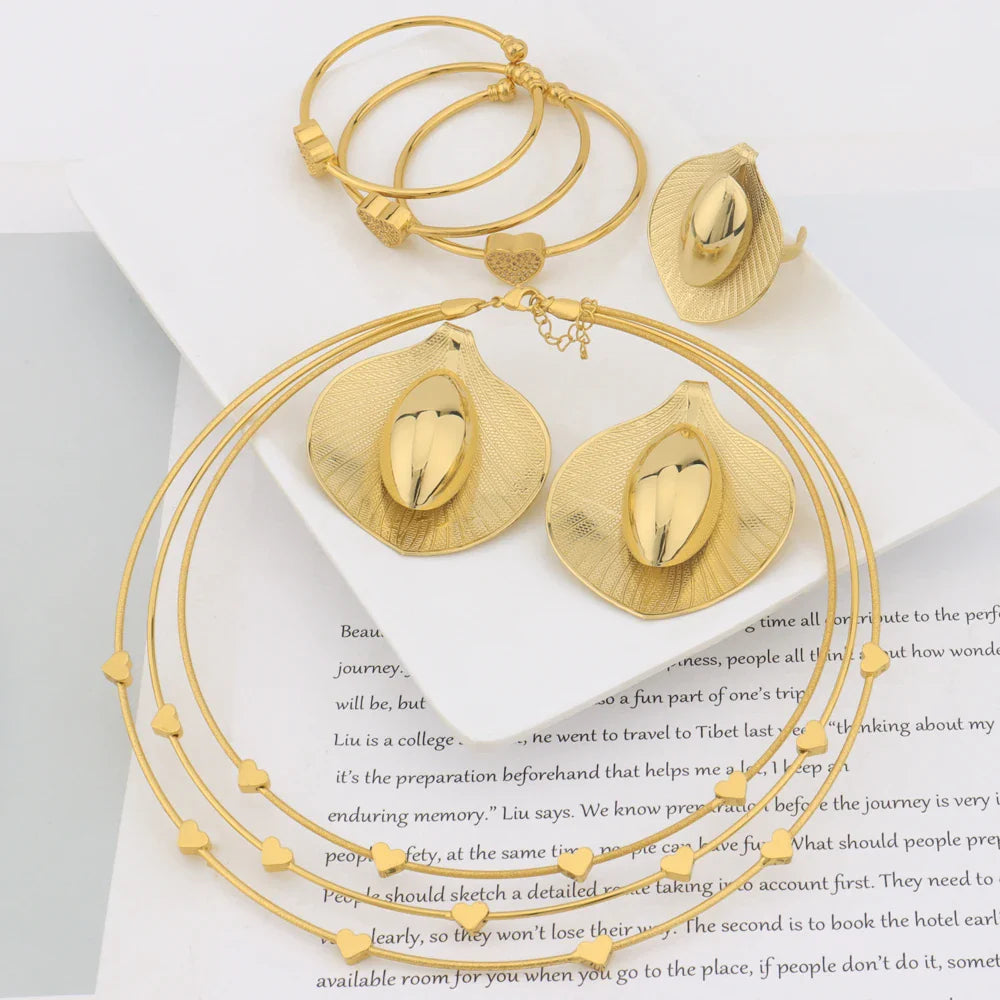 Yueming luxurious earrings bangle african luxury personalized for banquet wedding