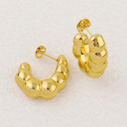 Hot Sale Indian Floral Bridal Jewelry Set Stainless Steel Necklace Stud Earrings Women Wedding Gift