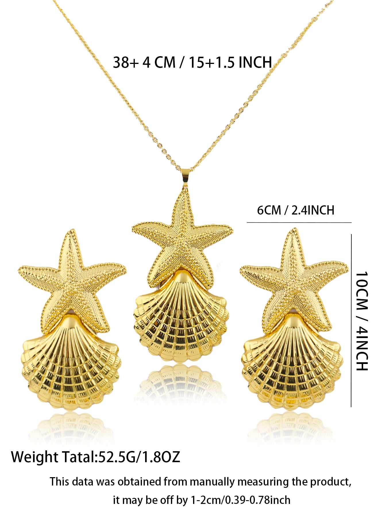 Plated Round Tassel Jewelry Sets for Women – Elegant Necklace & Earrings for Wedding Party Gift Accessories