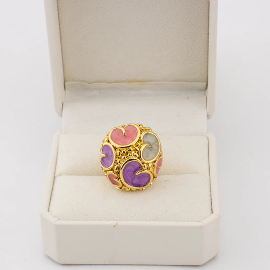 Gold Plated Rings for Women Fashion Simple Waterproof Jewelry New Style Jewellery Simple Rings Gift Nigeria Party Daily Wear