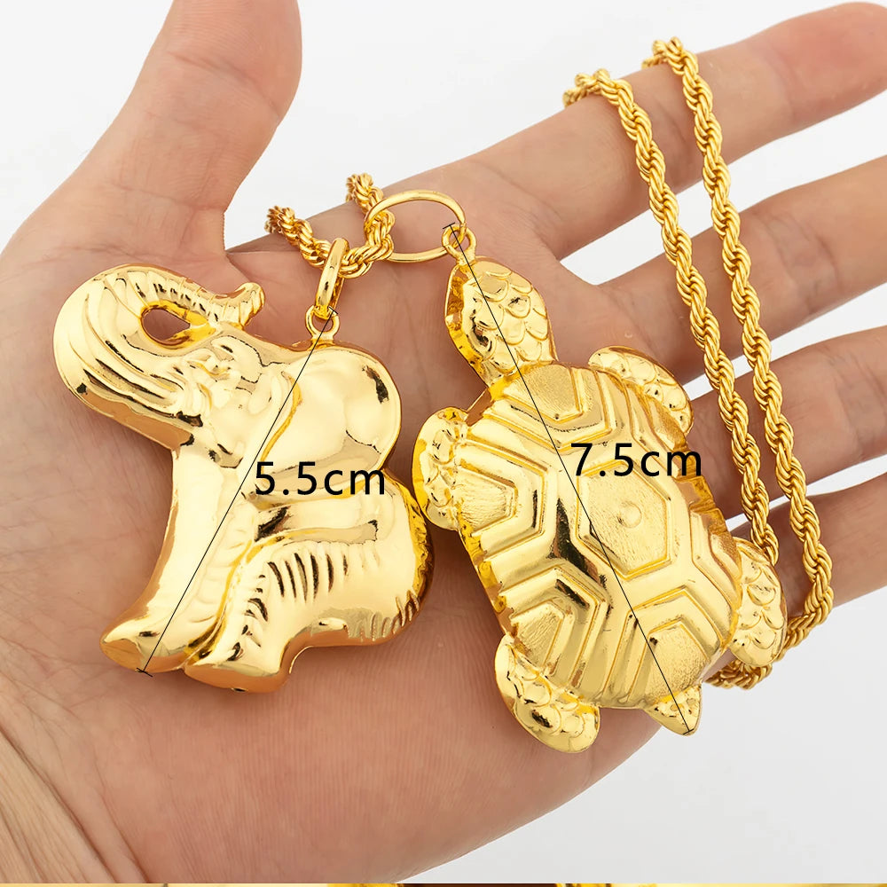 Dubai Gold Color Pendant  Hip Hop Personality style for Men Women Minimalist Jewelry Party Jewelry Birthday Gifts