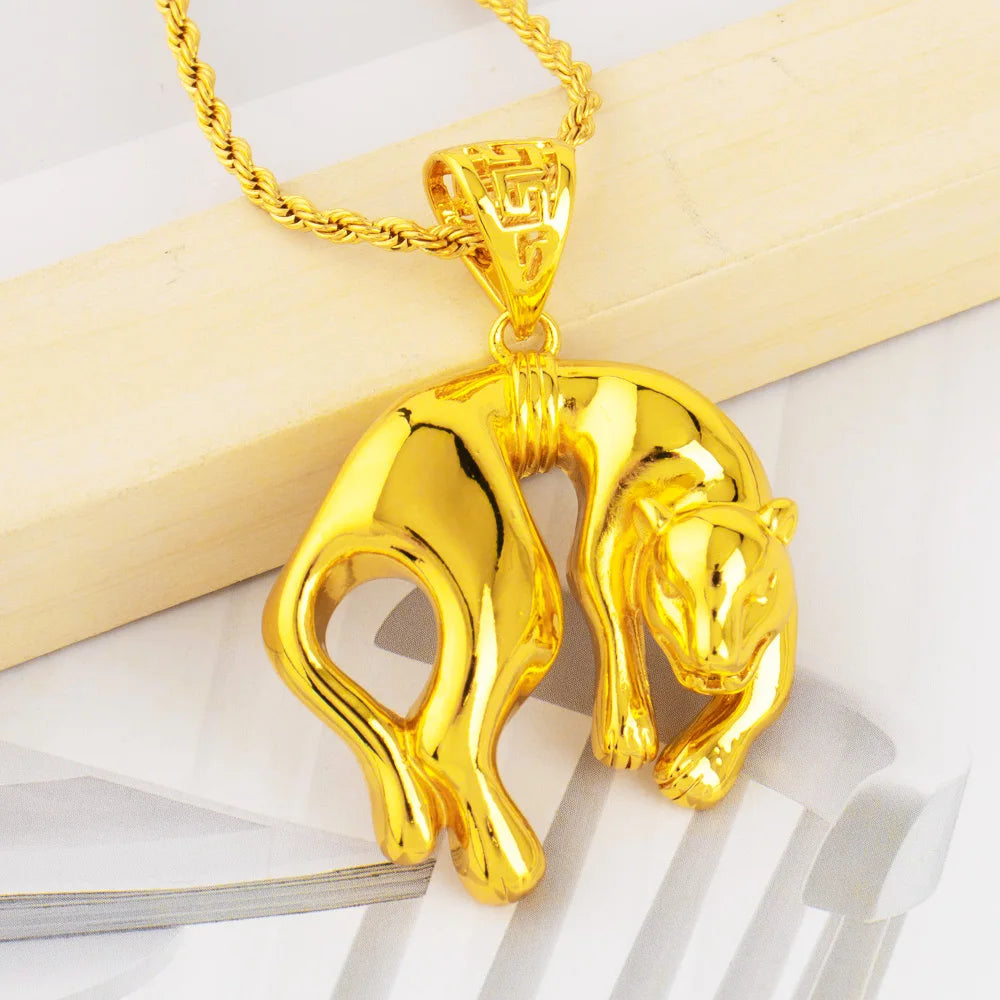 YM Fashion Pendant Series of Leopard Dubai Hip Hop Women Men Popular Necklace Pendant Luxury Jewelry Gift for Mother's Day Party