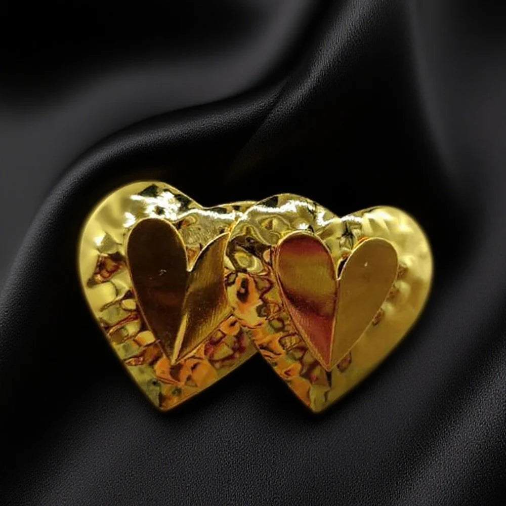 Stainless Steel Jewelry Set 24K Gold Plated Earrings French Vintage Flower Earrings For Women Jewelry Gifts New Popular