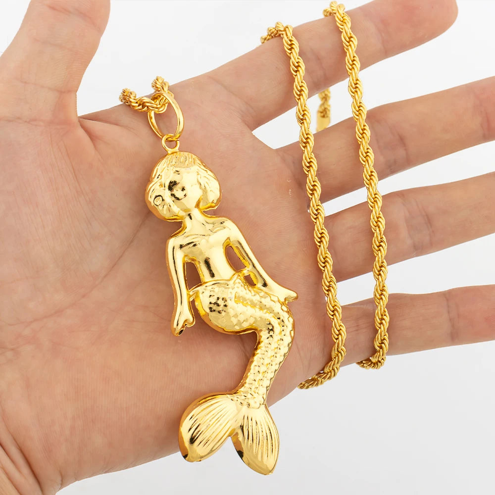 Dubai Gold Color Pendant  Hip Hop Personality style for Men Women Minimalist Jewelry Party Jewelry Birthday Gifts