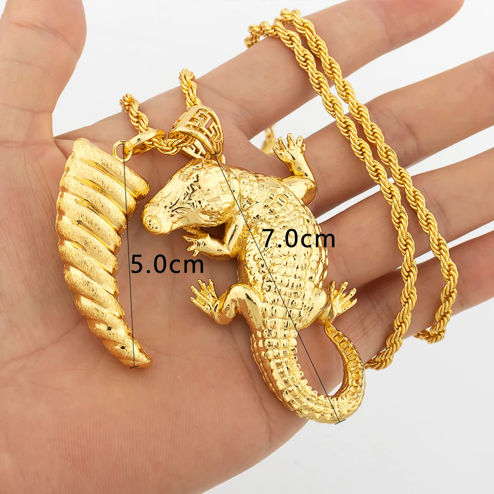 Dubai Gold Color Pendant  Hip Hop Personality style for Men Women Minimalist Jewelry Party Jewelry Birthday Gifts