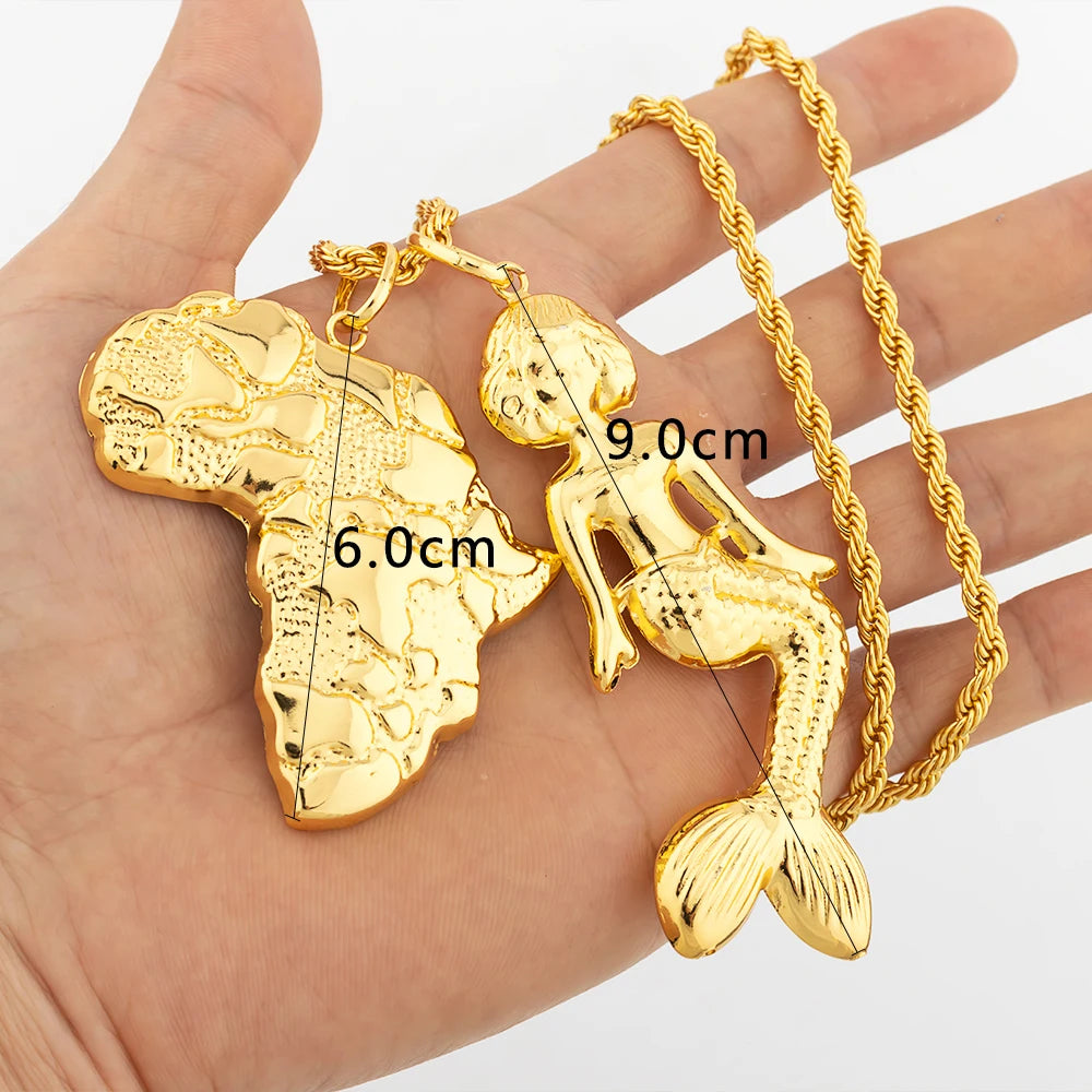 Dubai Gold Color Pendant  Hip Hop Personality style for Men Women Minimalist Jewelry Party Jewelry Birthday Gifts