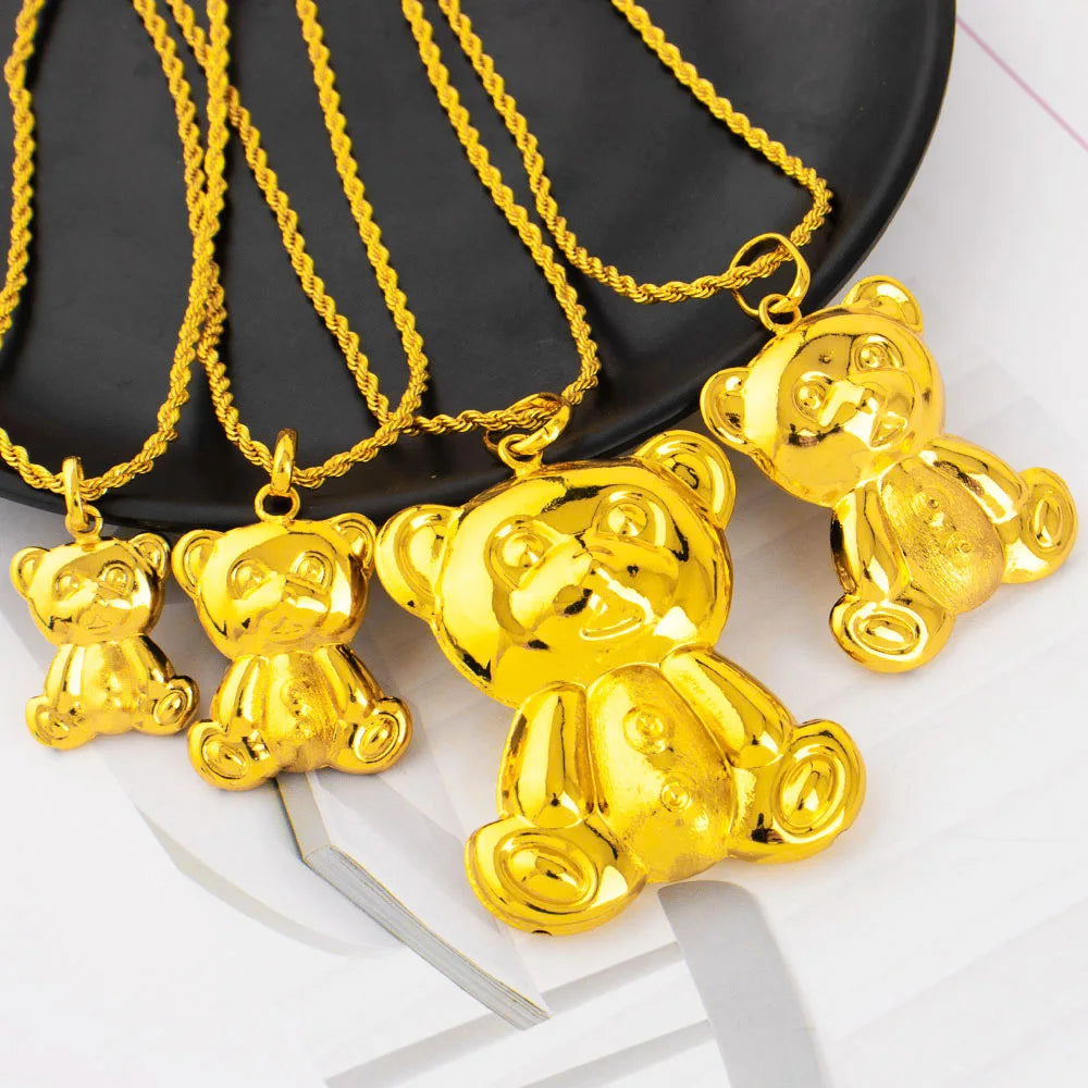 YM Luxury Pendant Series of Bears Dubai Hip Hop Women Men Popular Necklace Pendant DIY Jewelry Gift for Mother's Day Party