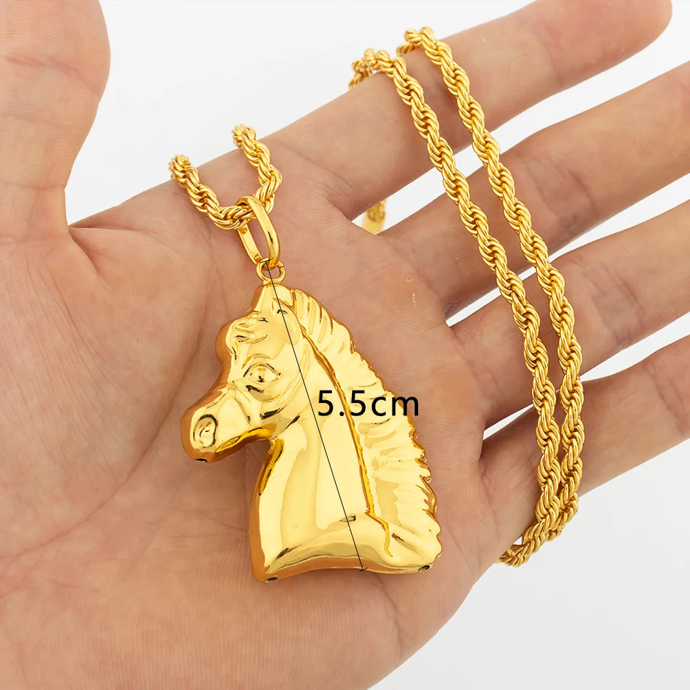 Dubai Gold Color Pendant  Hip Hop Personality style for Men Women Minimalist Jewelry Party Jewelry Birthday Gifts