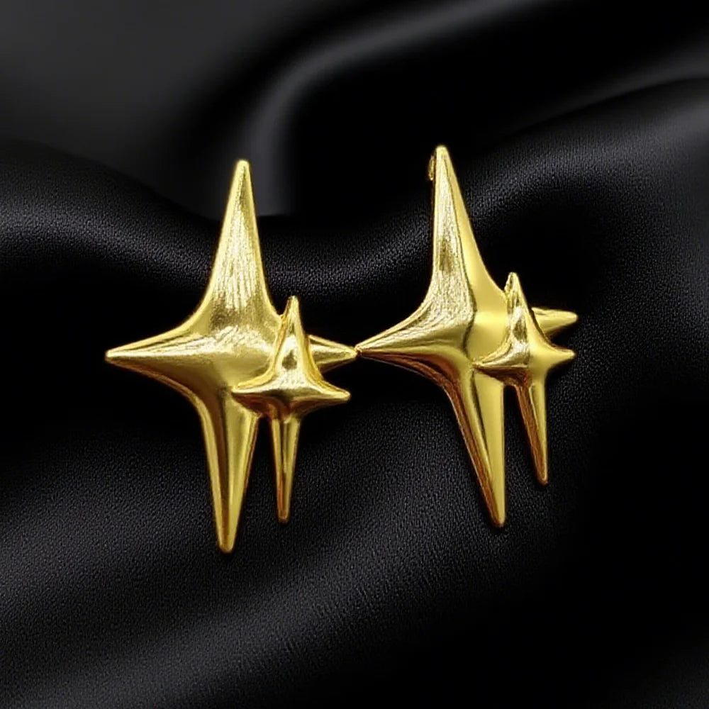 Cute Love Heart Earrings for Women Fashion Gold Color Stainless Steel Earrings Heart Design Earrings Anniversary Gift