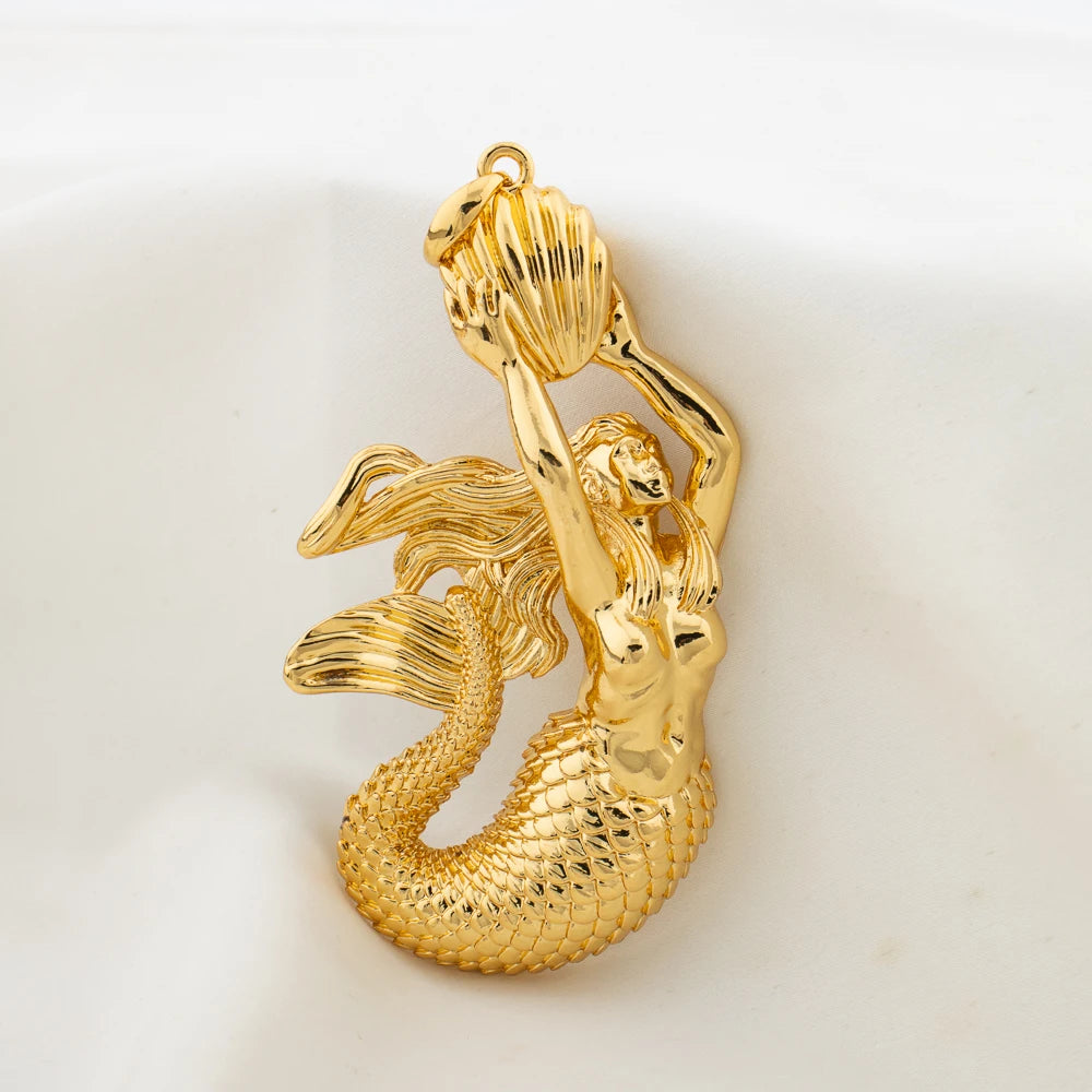 Elephant Design Pendant for Men and Women Fashion Gold Color Jewelry High Quality Unique Leopard Crocodile Pendant without Chain