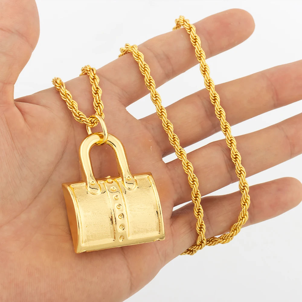 Dubai Gold Color Pendant  Hip Hop Personality style for Men Women Minimalist Jewelry Party Jewelry Birthday Gifts