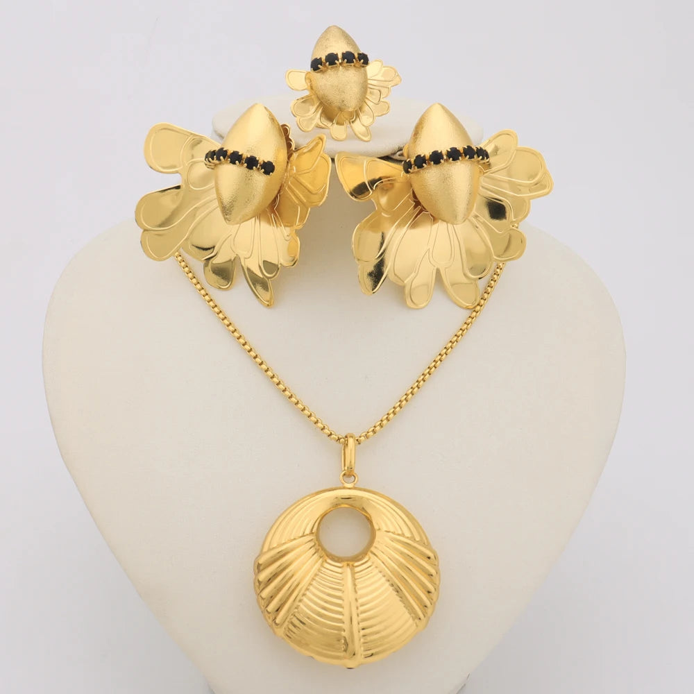 Bee Earrings & Ring Jewelry Set, Luxury Bridal Gift for Valentine Wedding Anniversary, Elegant Jewellery Woman Accessor