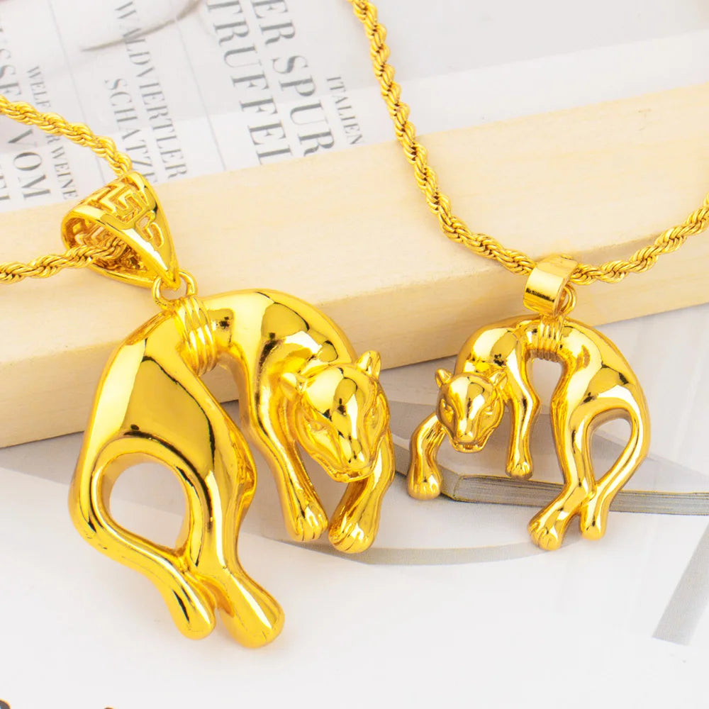 YM Fashion Pendant Series of Leopard Dubai Hip Hop Women Men Popular Necklace Pendant Luxury Jewelry Gift for Mother's Day Party
