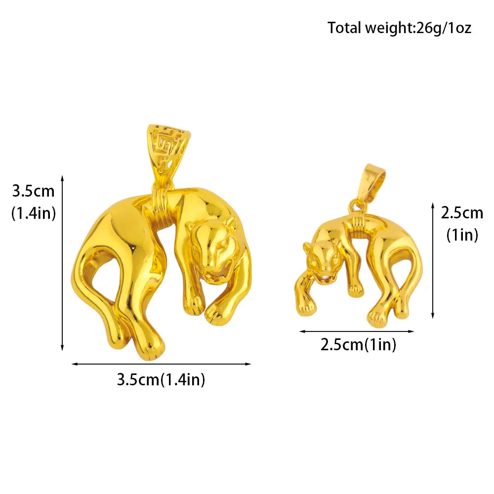 YM Fashion Pendant Series of Leopard Dubai Hip Hop Women Men Popular Necklace Pendant Luxury Jewelry Gift for Mother's Day Party