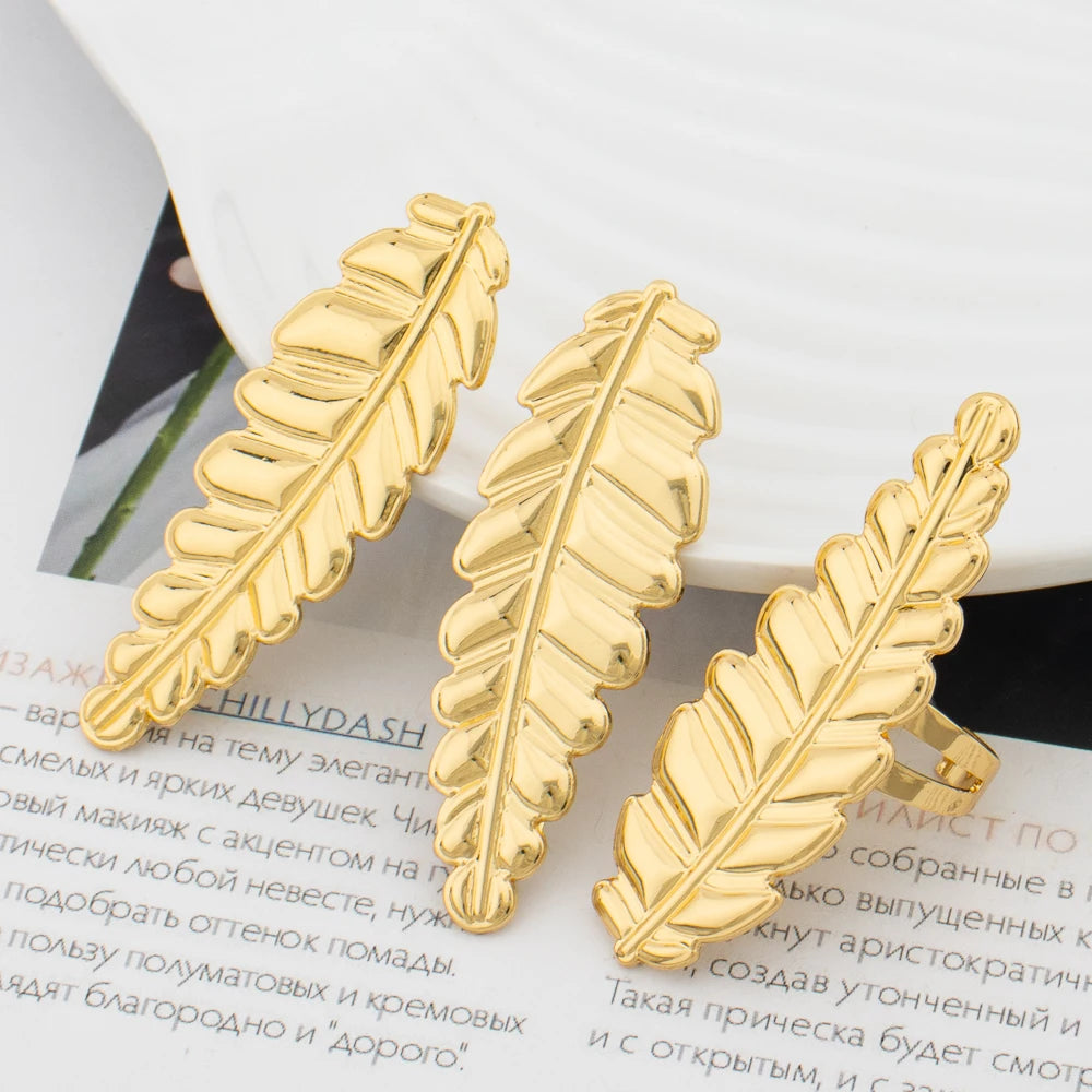 New Earrings Ring Set Luxury Gold Color Jewelry for Ladies African Dubai Fashion Design Jewelry Wedding Party Gifts Accessories