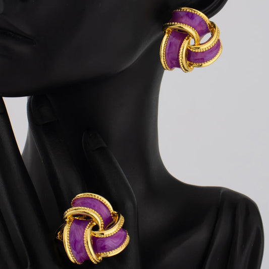 Unique Earrings Ring Simple Fashion Personality Creative Jewelry for Women Wedding Birthday Anniversary Party Daily Wearing