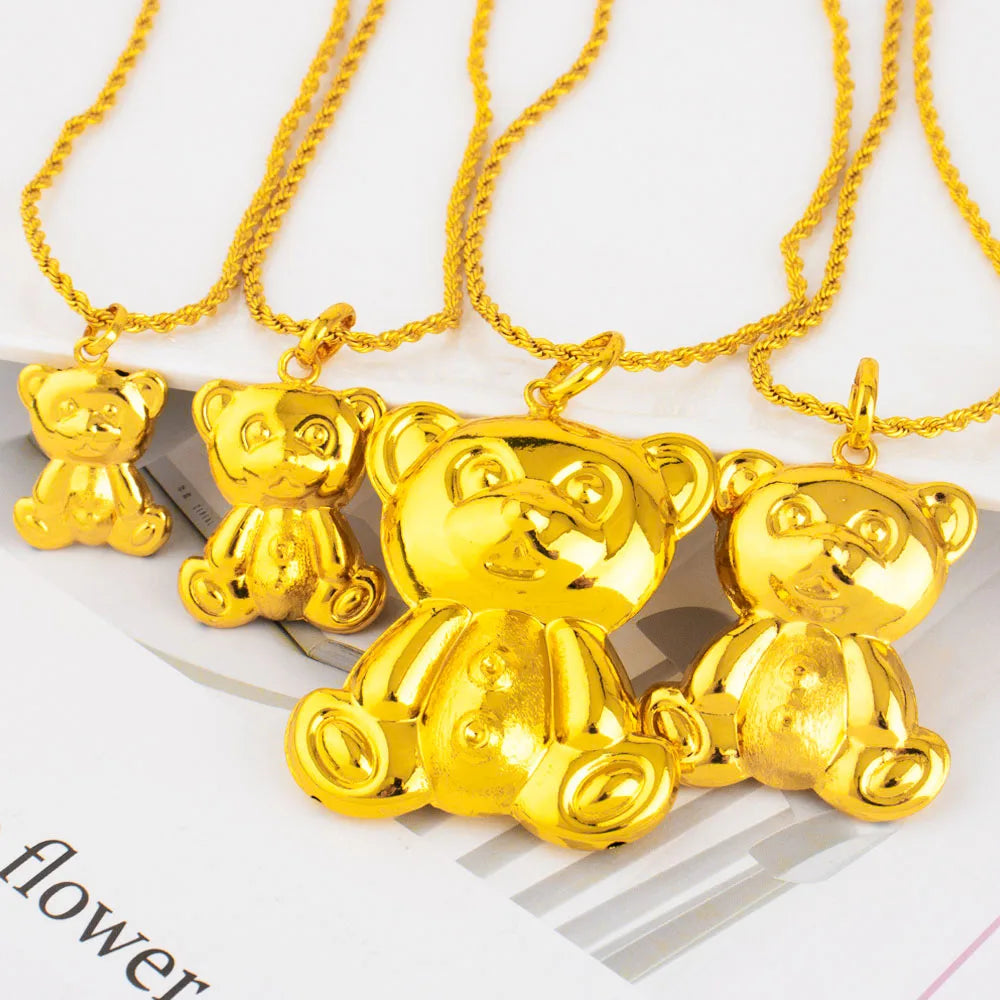 YM Luxury Pendant Series of Bears Dubai Hip Hop Women Men Popular Necklace Pendant DIY Jewelry Gift for Mother's Day Party