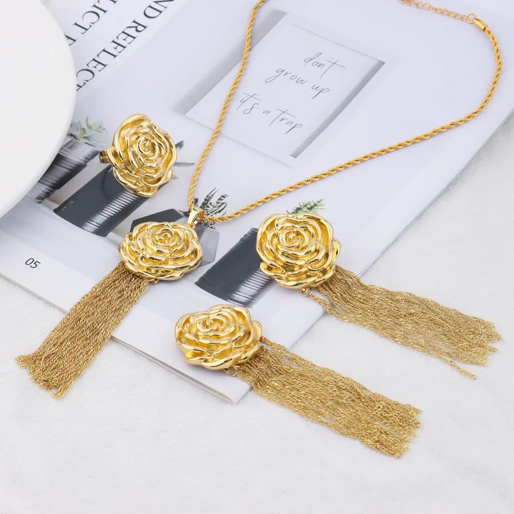 Pendientes Yueming, accesorio de joyería africano noble de lujo, delicado para fiesta