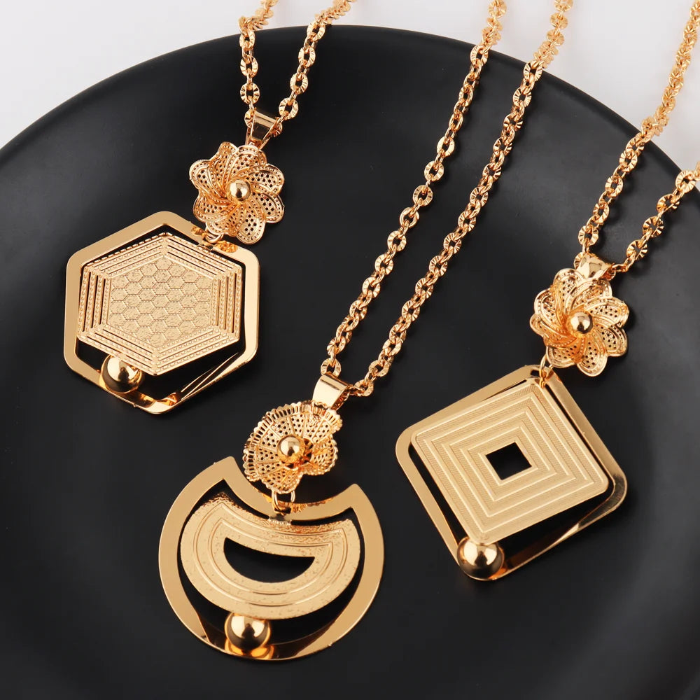 Fashion Gold Color Stainless Steel Necklace Lucky gourd Pendant  for Women Waterproof Choker Jewelry Trendy Gifts
