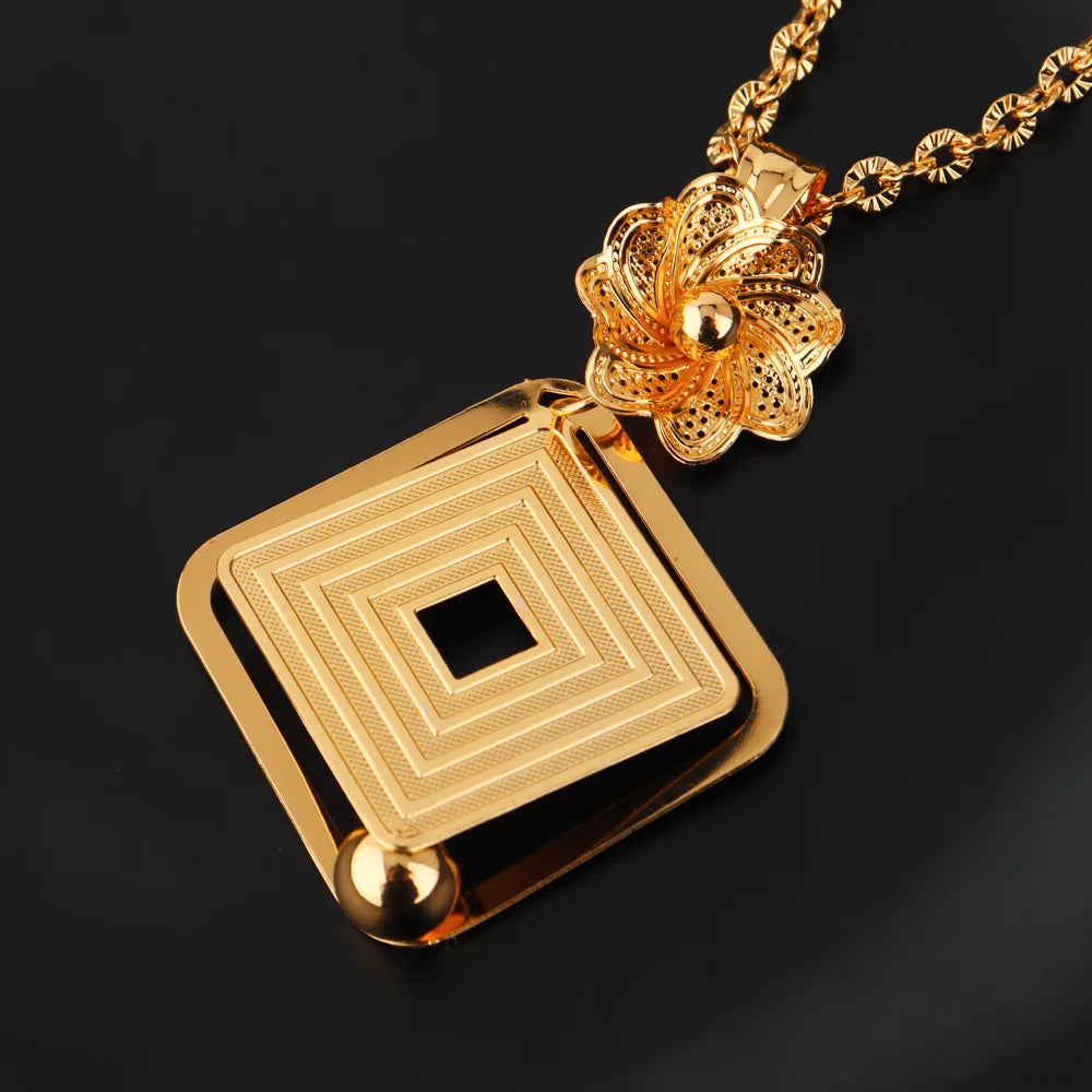 Fashion Gold Color Stainless Steel Necklace Lucky gourd Pendant  for Women Waterproof Choker Jewelry Trendy Gifts