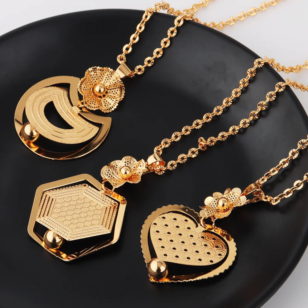Fashion Gold Color Stainless Steel Necklace Lucky gourd Pendant  for Women Waterproof Choker Jewelry Trendy Gifts
