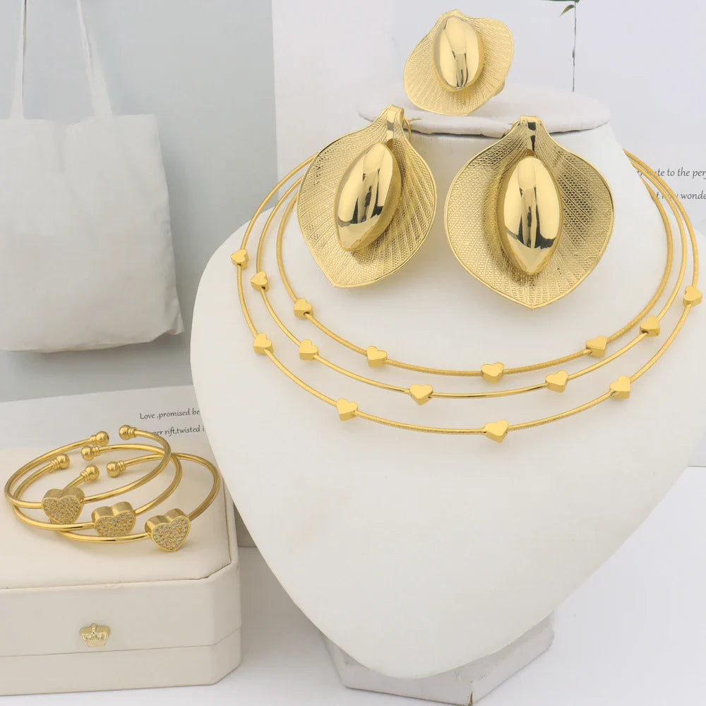 Yueming luxurious earrings bangle african luxury personalized for banquet wedding