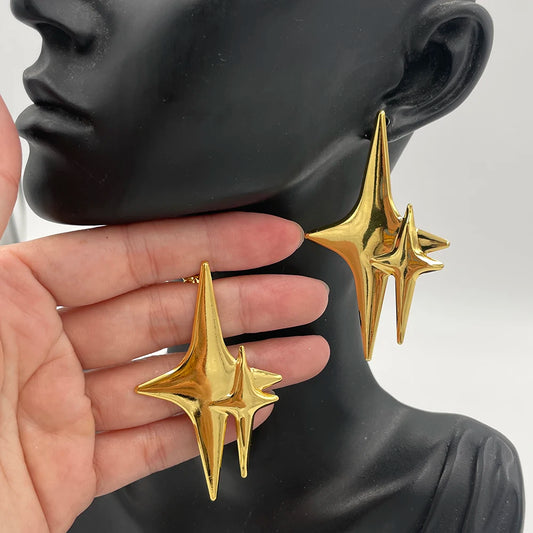 New Creative Star Earrings Fashion Tremella Earrings Gifts For Women Holiday Jewelry Cute Round Earrings Birthday Party Gifts