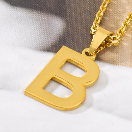 New Letter Pendant A-Z English DIY Necklace For Women's Day Wedding Party Romantic Jewelry Accessories Wholesale