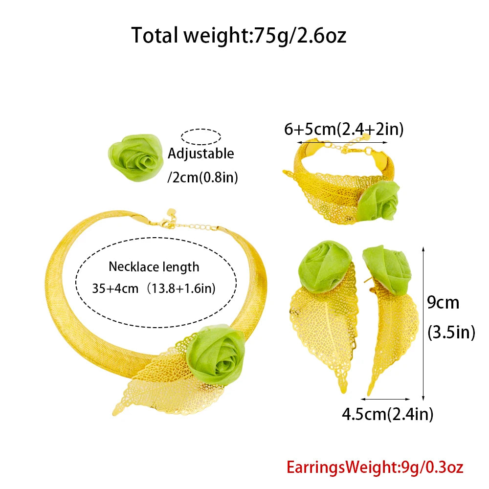 Woman Necklace Jewelry Set High Quality Fashion Luxury Necklace Earring Ring Bracelet Trend Clothing Free Shipping Jewelry