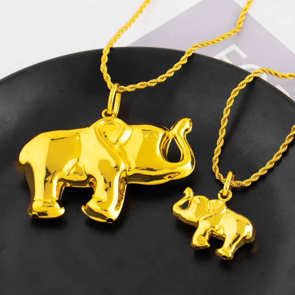 YM Retro Pendant Series of Elephant Ethiopia Women Men Punk Necklace Pendant DIY Jewelry Gift for Mother's Day Party Dating