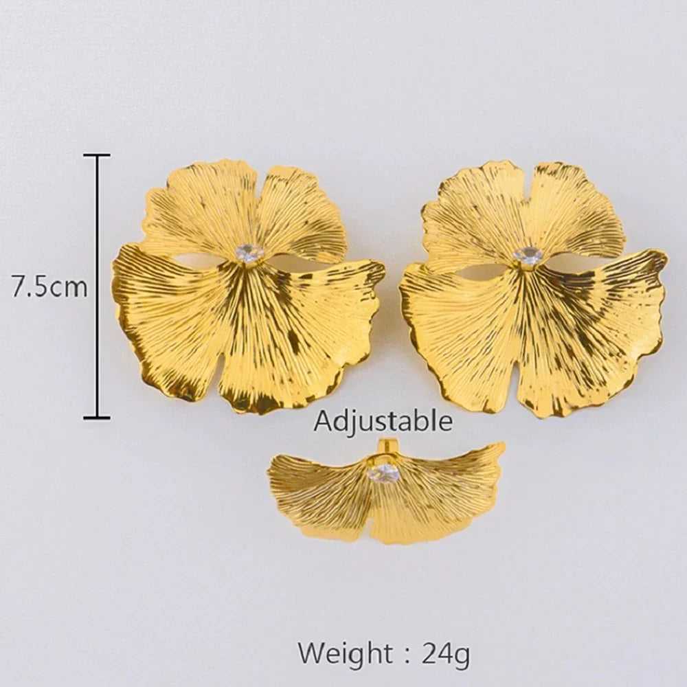 Yueming flower shaped earrings bohemian african unique design for daily