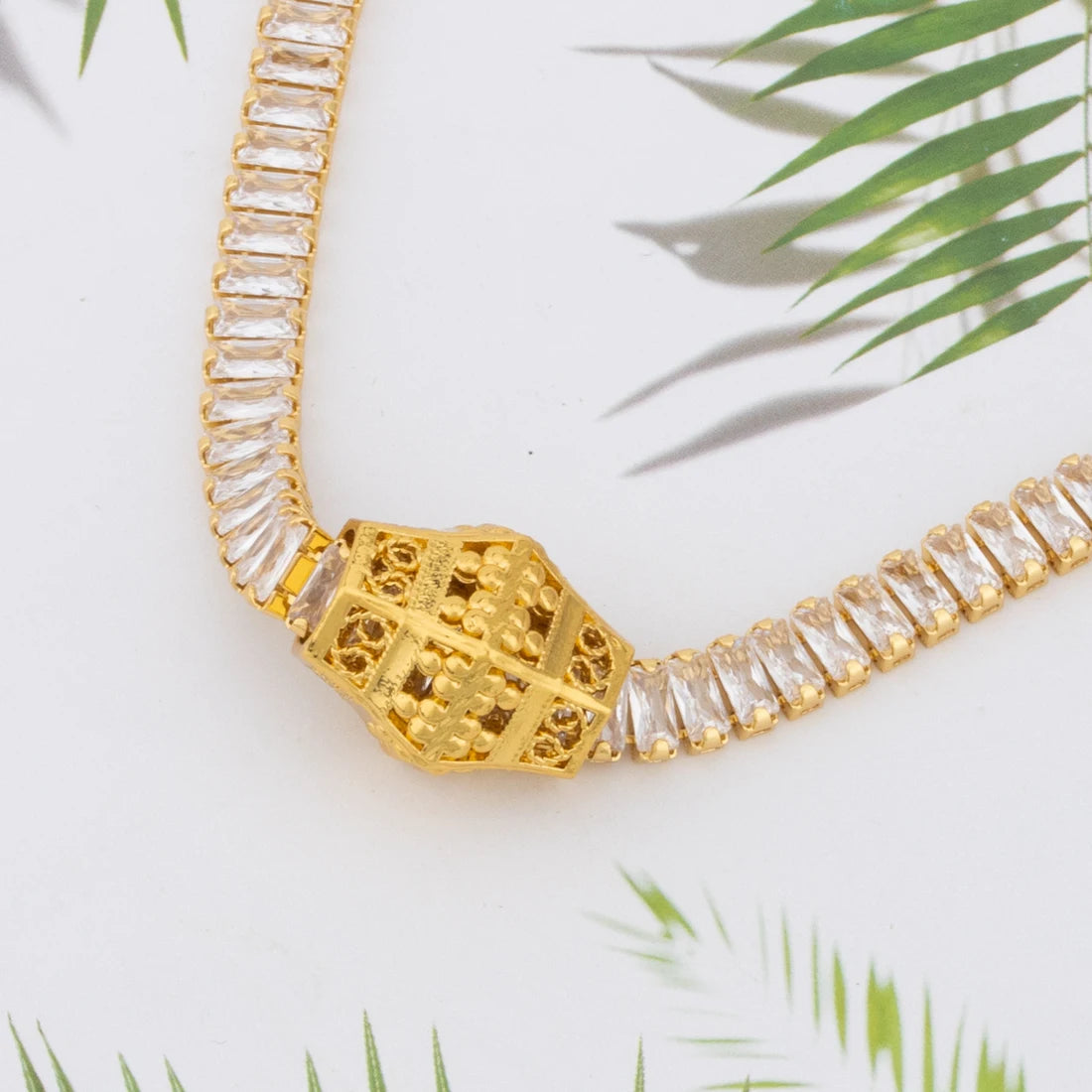 Men Women Hip hop Golden crystal Necklace Earrings Bracelet High quality Full Rhinestone Pendant Fashion Trend Girl Jewelry Gift