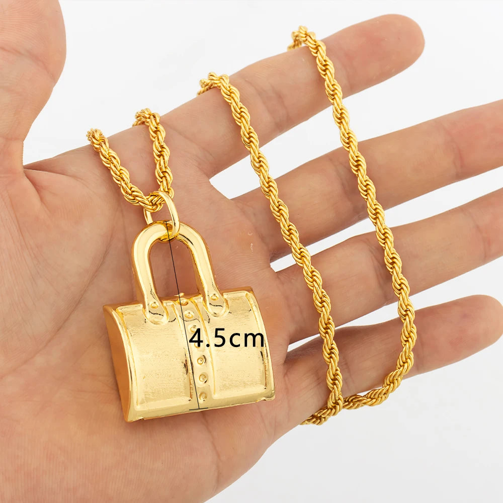 Dubai Gold Color Pendant  Hip Hop Personality style for Men Women Minimalist Jewelry Party Jewelry Birthday Gifts