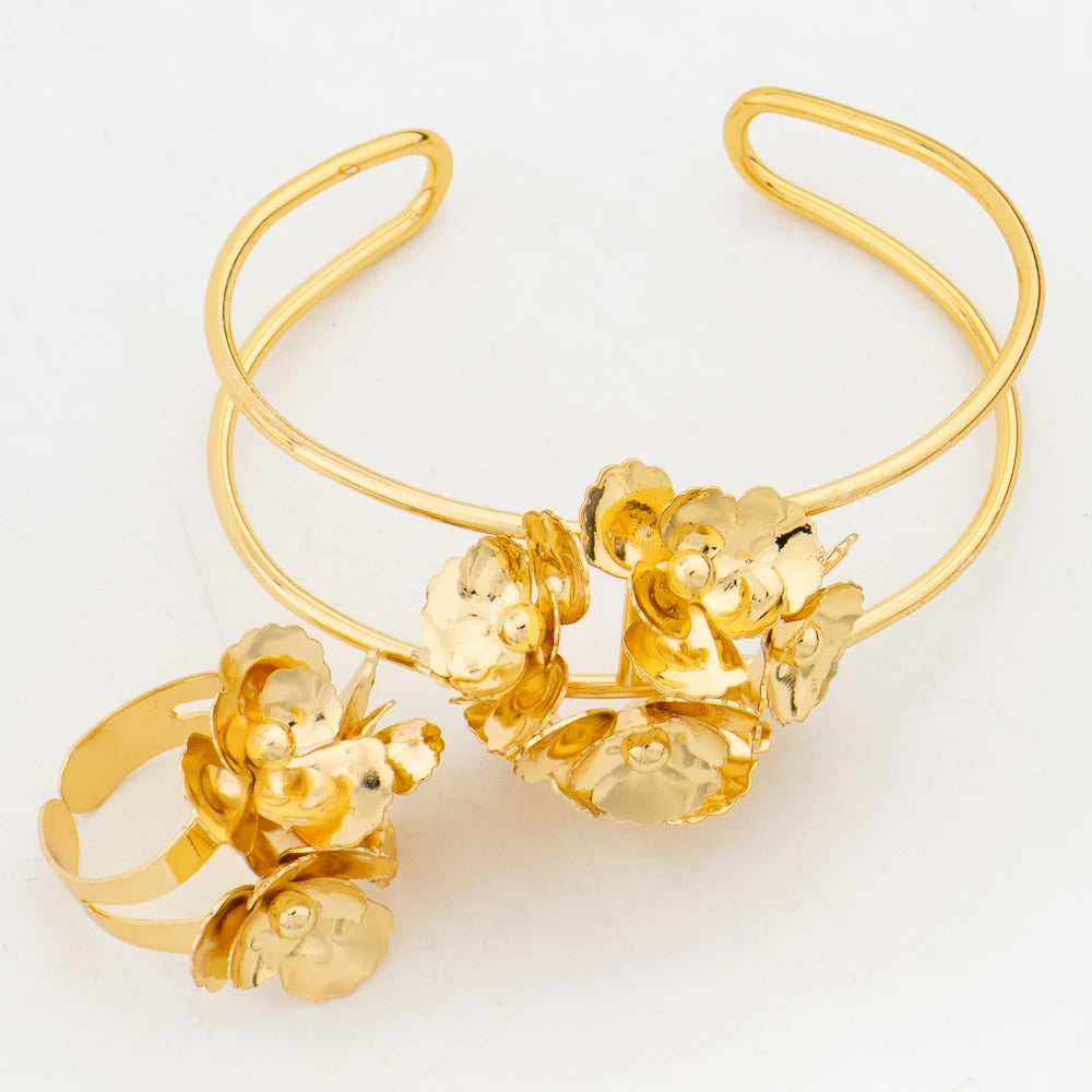 Yueming Premium Flower Jewelry Set