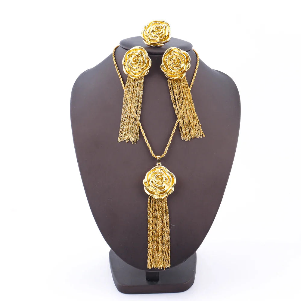 Pendientes Yueming, accesorio de joyería africano noble de lujo, delicado para fiesta