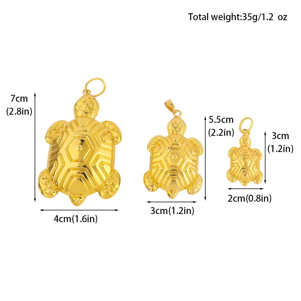 YM Hip Hop Pendant Series of Turtle Nigeria Women Men Popular Necklace Pendant DIY Jewelry Gift for Mother's Day Party Wedding