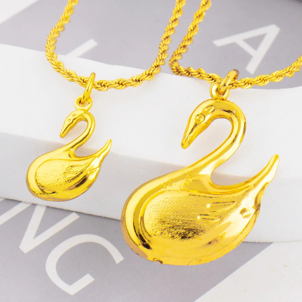 YM Punk Pendant Series of Swan France Women Men Fashion Necklace Pendant DIY Jewelry Making Gift for Mother's Day Party Wedding