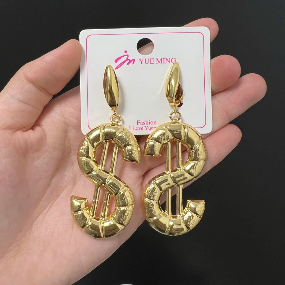 Fashion Jewelry Sets for Women Gold Color Statement Necklace Earrings And Pendant Set Wedding Party Gift Trendy Accessory