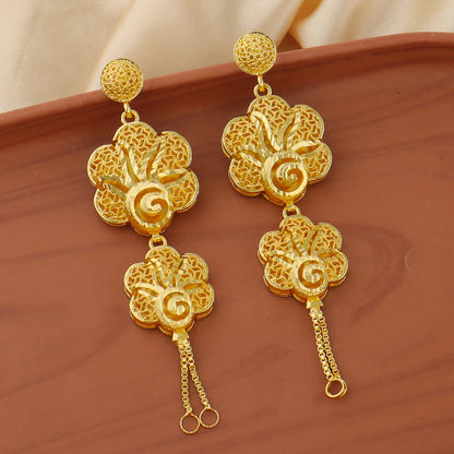 Luxury Earrings Necklace Jewelry Sets For Women Indian Dubai Gold Color African Arabic Wedding Bridal Party Gifts Accessories