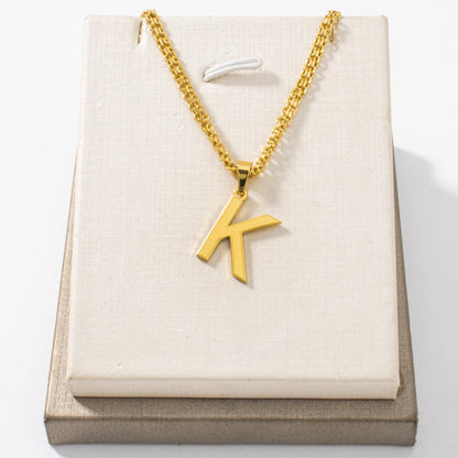 New Letter Pendant A-Z English DIY Necklace For Women's Day Wedding Party Romantic Jewelry Accessories Wholesale
