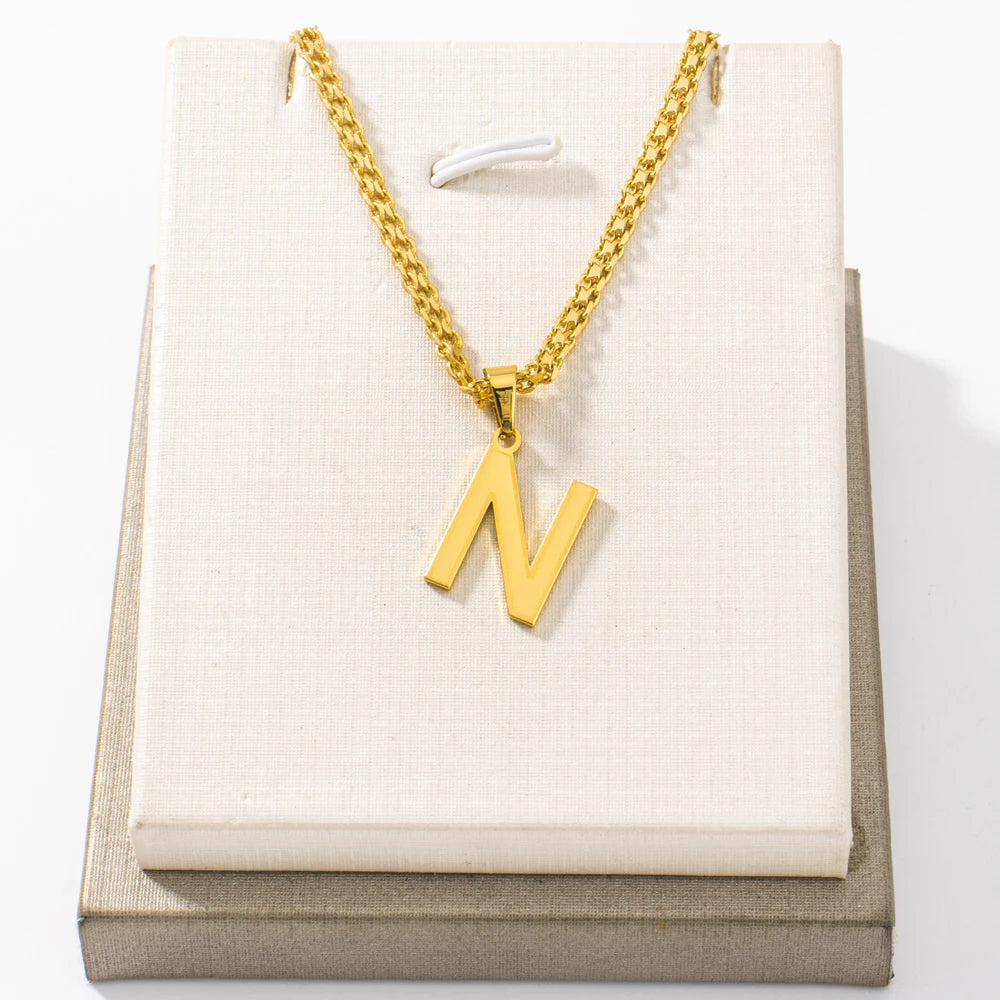 New Letter Pendant A-Z English DIY Necklace For Women's Day Wedding Party Romantic Jewelry Accessories Wholesale