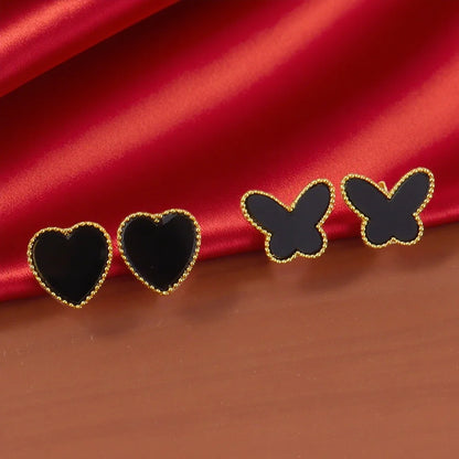Heart Necklace Chain Jewellery Butterfly Necklace For Women New Girls Choker Clavicle Chain Trendy Charm Party Jewelry Gifts