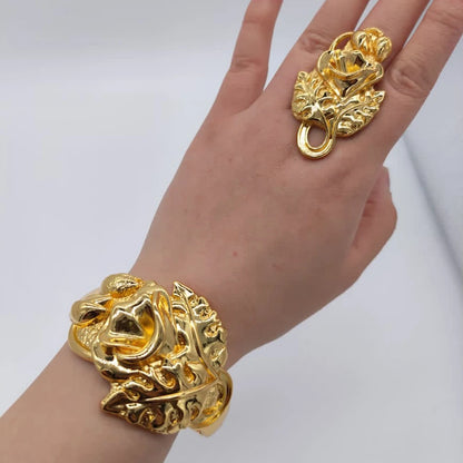 Color Bangles for Women, 15-Style African Fashion Bracelets, Ethiopian Arabic Wedding Charm Hand Luxury Jewelry G