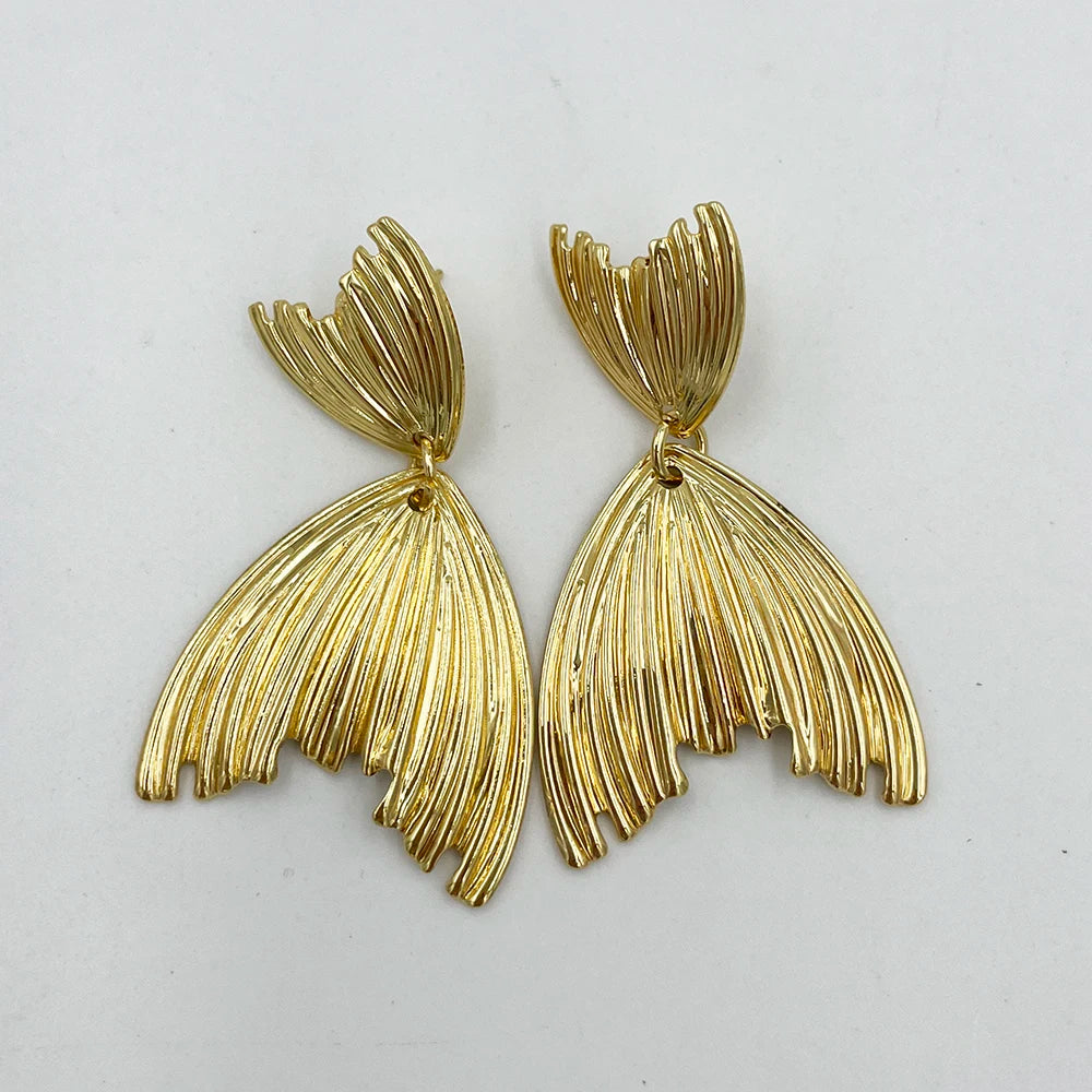 Drop Earring for Women Starfish Shells Retro Fashion Beach Vacation Temperament Girls Metal Ear Jewelry Accessories Gifts