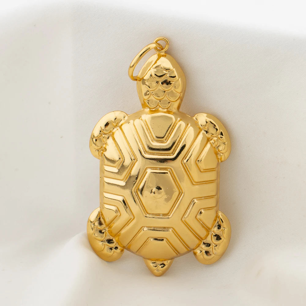 Elephant Design Pendant for Men and Women Fashion Gold Color Jewelry High Quality Unique Leopard Crocodile Pendant without Chain