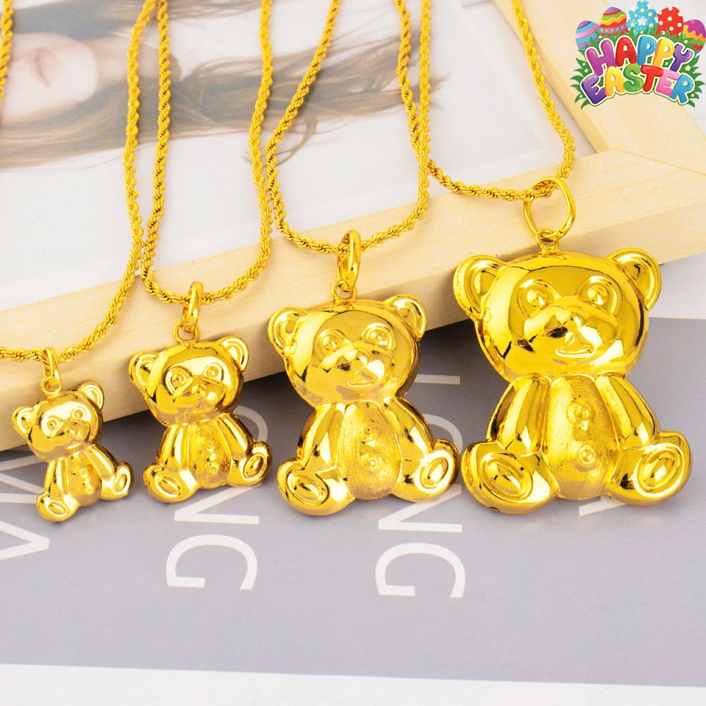 Fashion Stainless Steel Pendants For Women Dubai Luxury Jewelry Nigeria Gold Color Pendants Necklace Gift For Easter Party