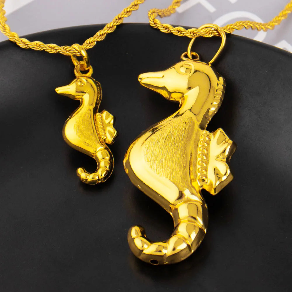 YM Punk Pendant Series of Seahorse Nigeria Women Men Fashion Necklace Pendant DIY Jewelry Gift  for Mother's Day Party Dating