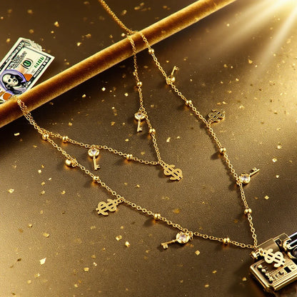 Bohemian earring and necklace jewellery set for woman Dollar style Tassel Earrings Necklace Beach Jewelry Vacation Gift